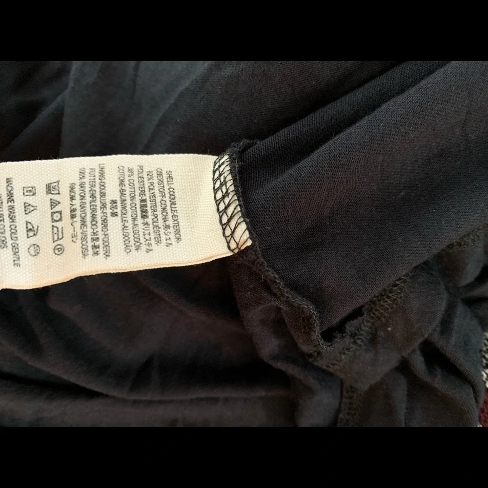 Free People LongSleeve Stripe BurgundyGray‎ Dress S
